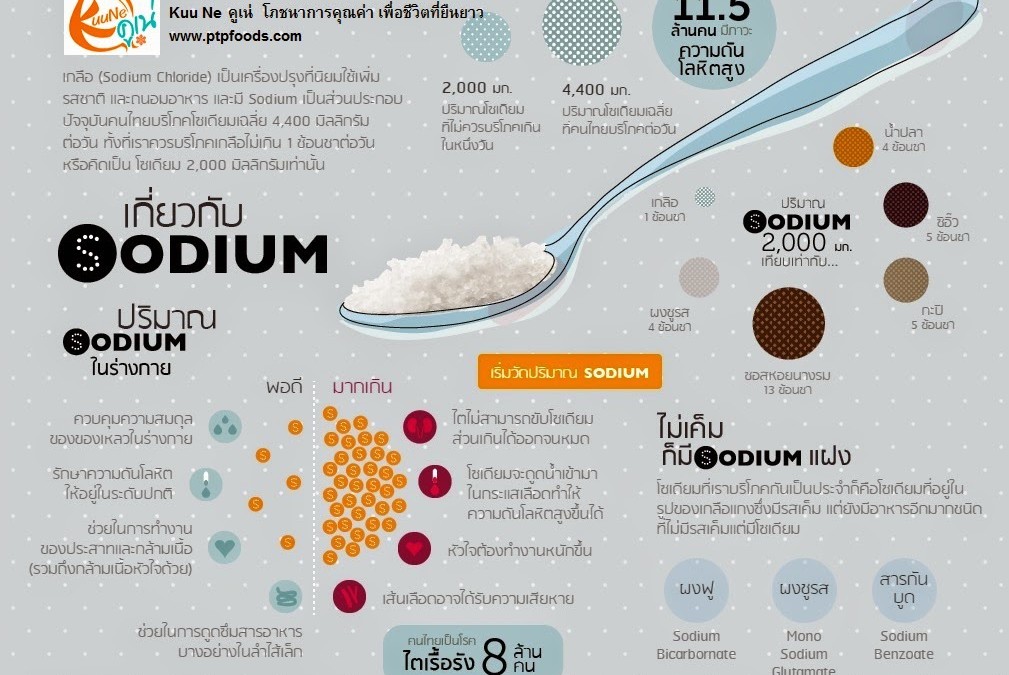 อาหารซ่อนเค็ม Infographics